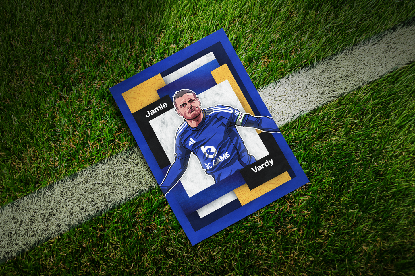 Jamie Vardy Mosaic Art Print