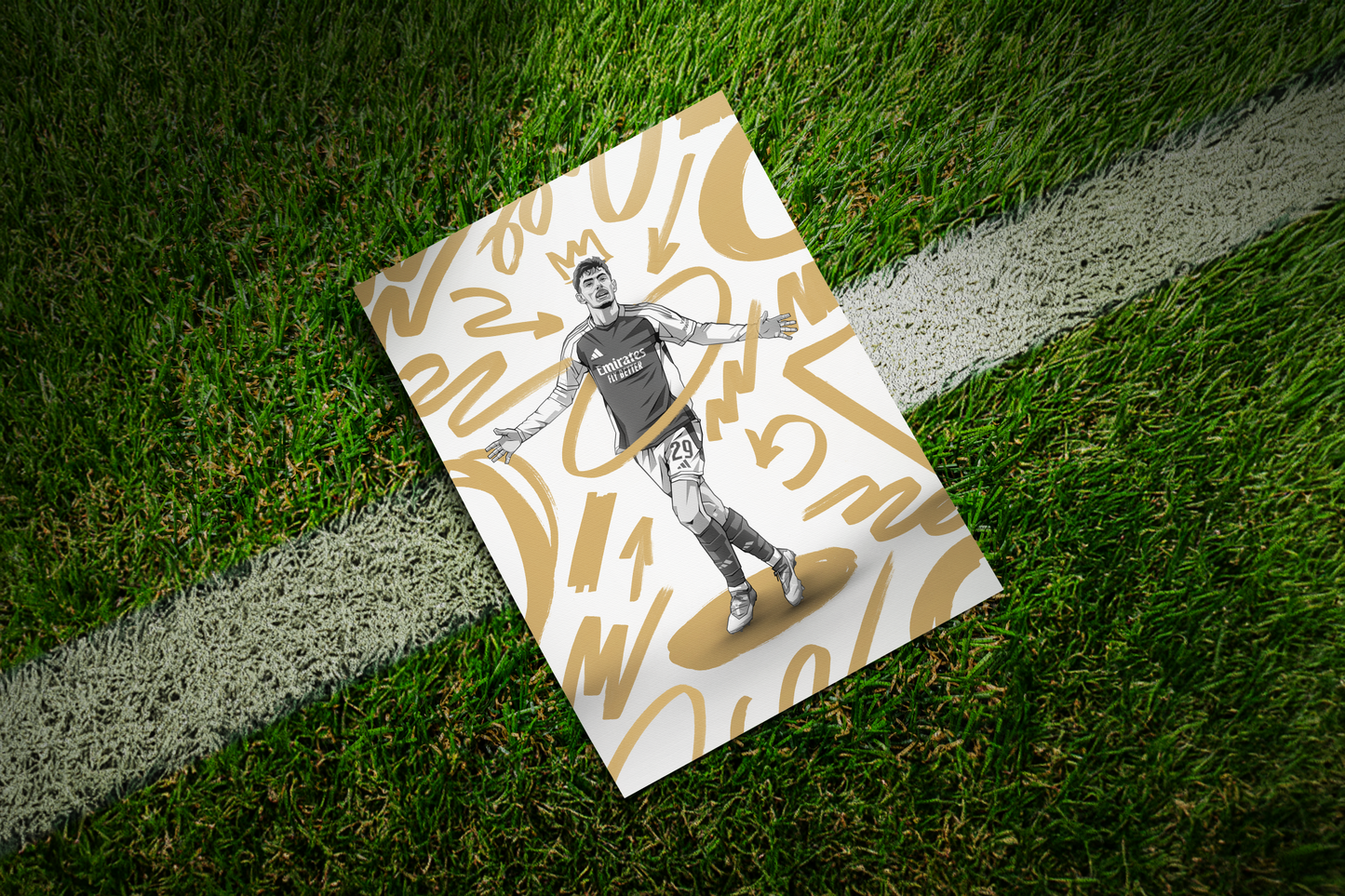Kai Havertz Marker Art Print