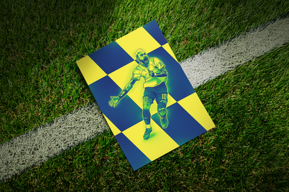 Neymar Jr Sections Art Print