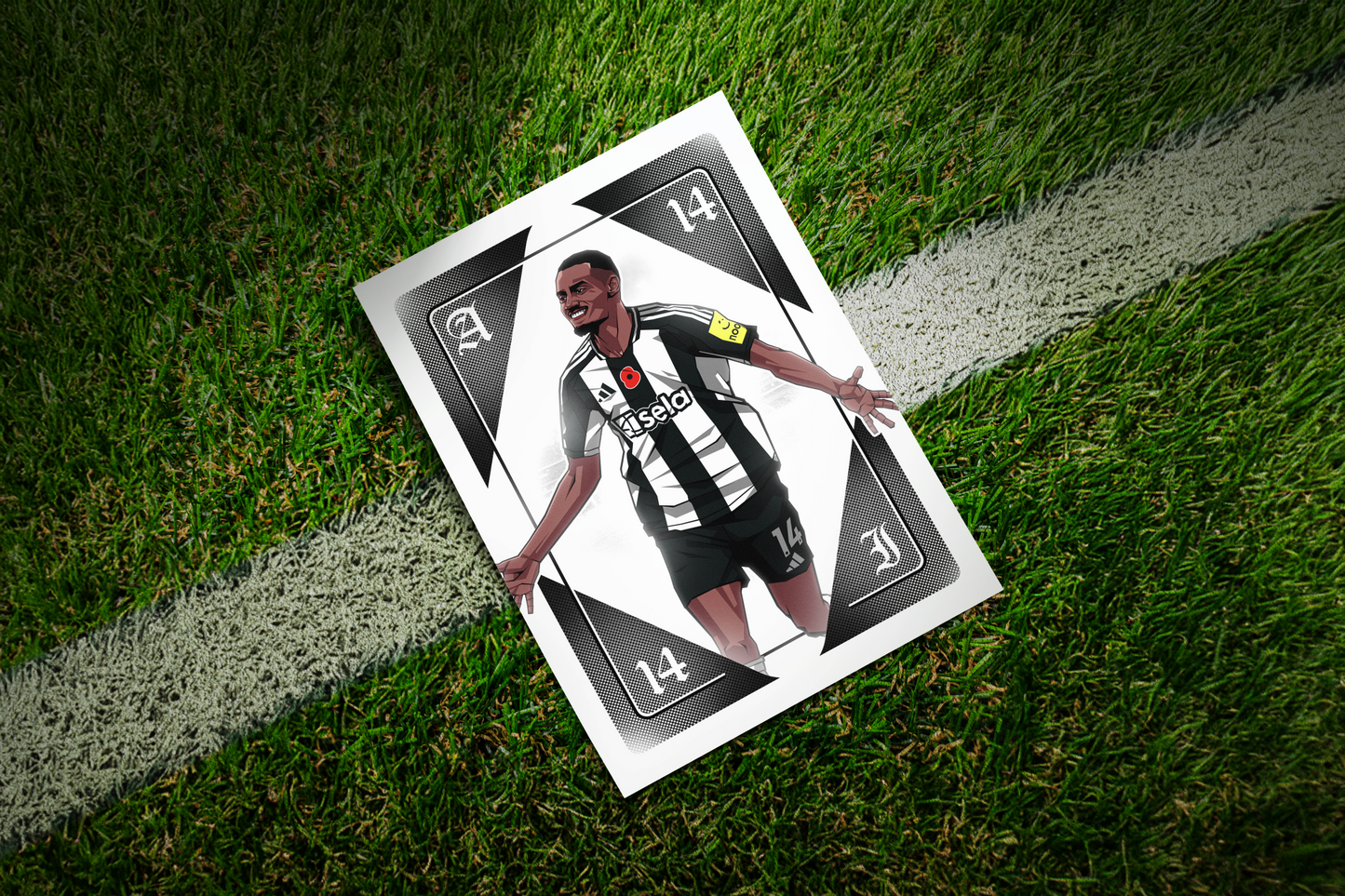Alexander Isak Playing Card Art Print