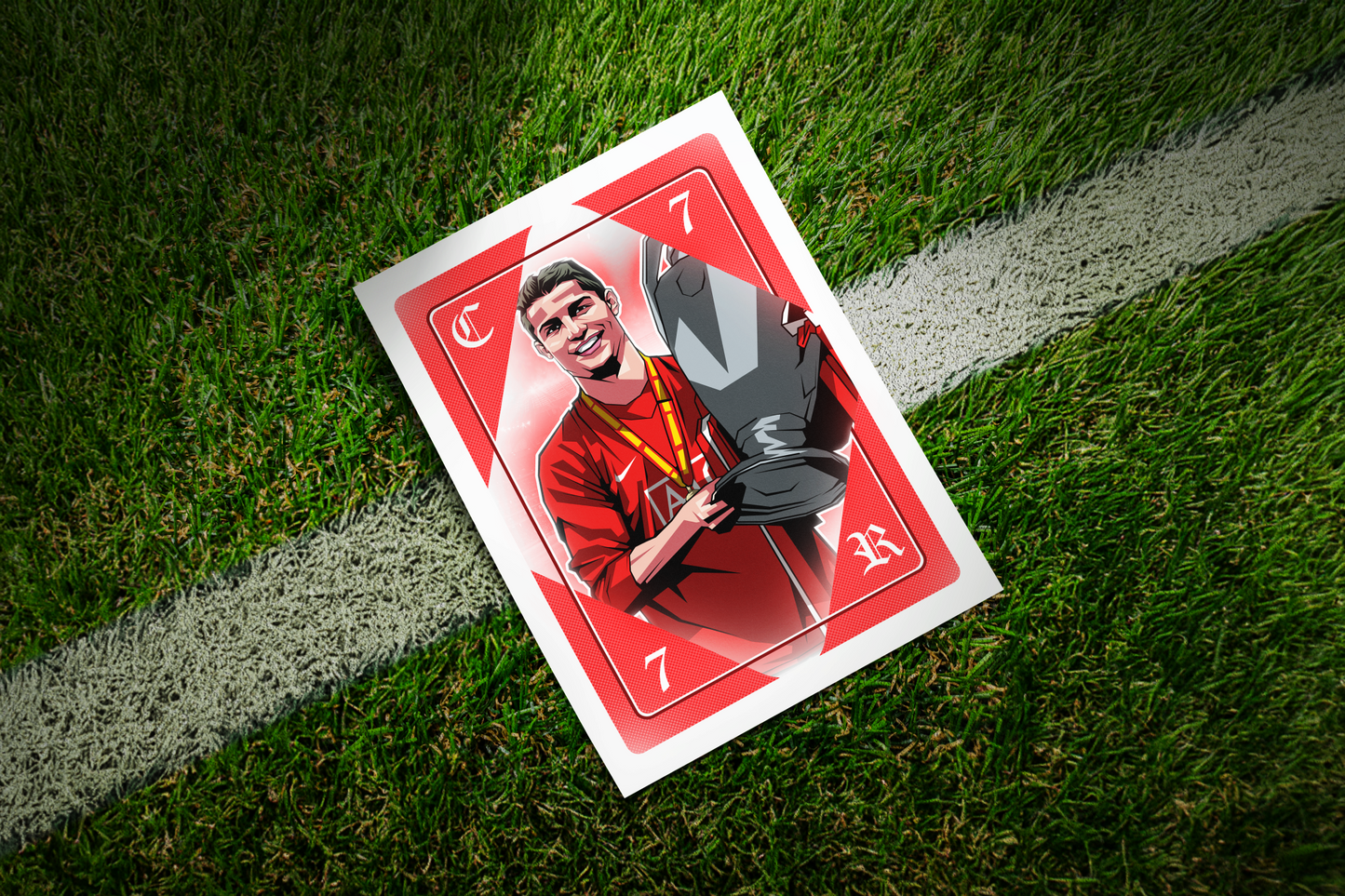 Cristiano Ronaldo Playing Card Art Print