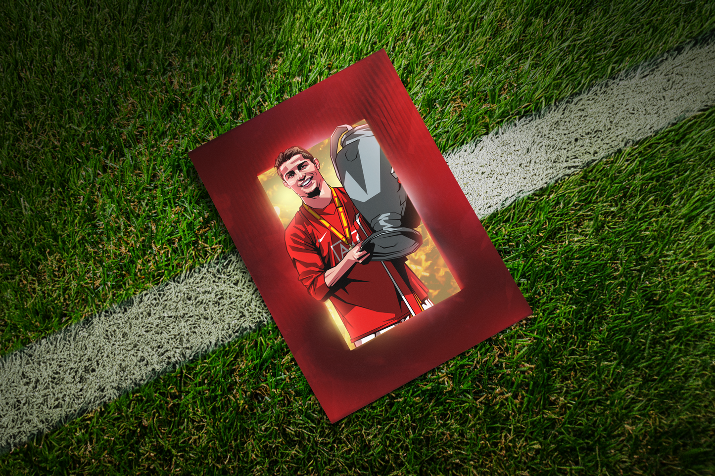 Cristiano Ronaldo Glass Art Print