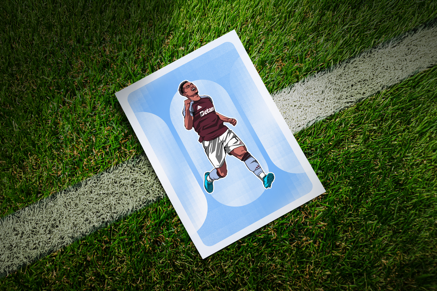 Ollie Watkins Rounded Art Print