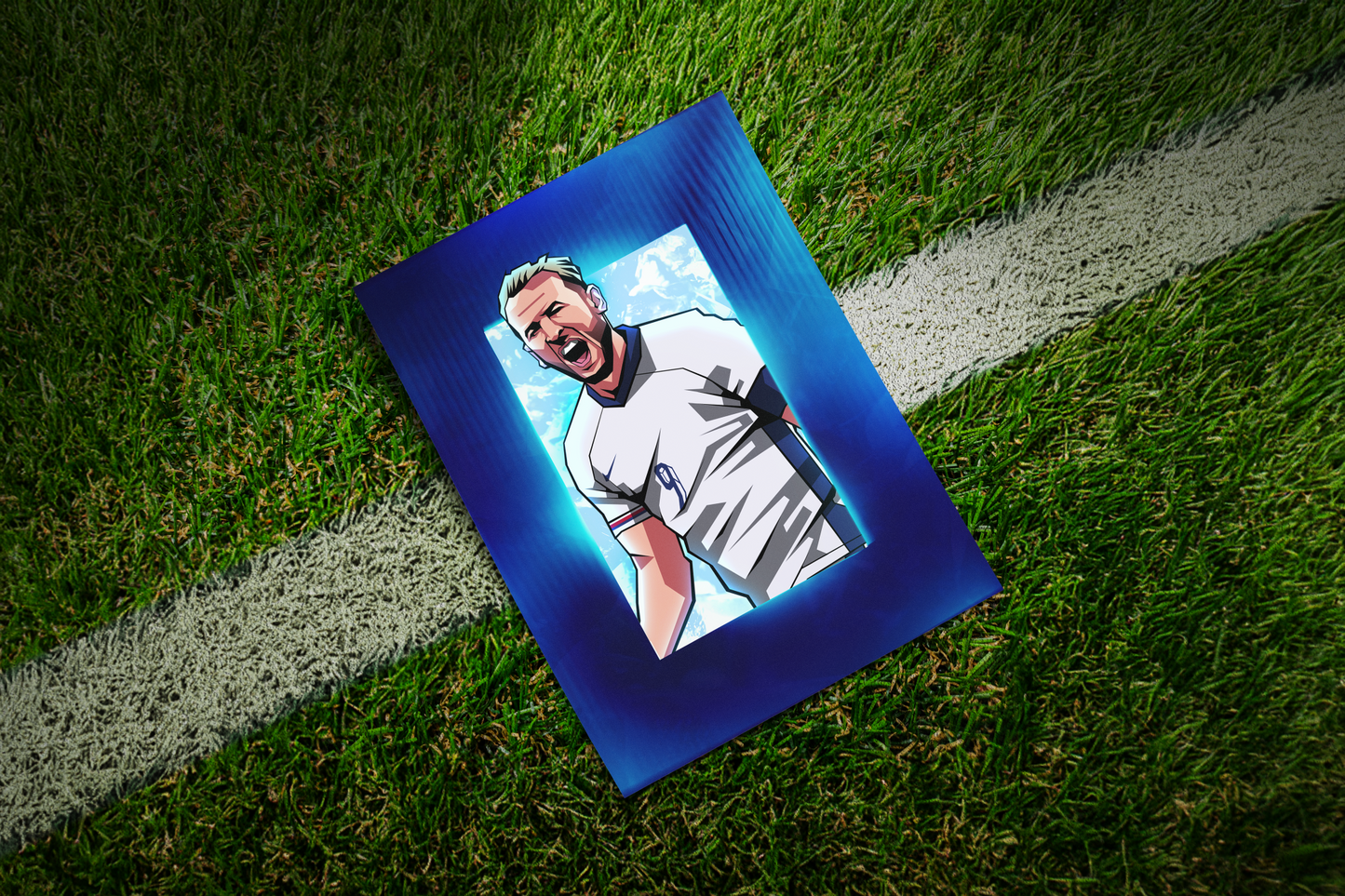 Harry Kane Glass Art Print