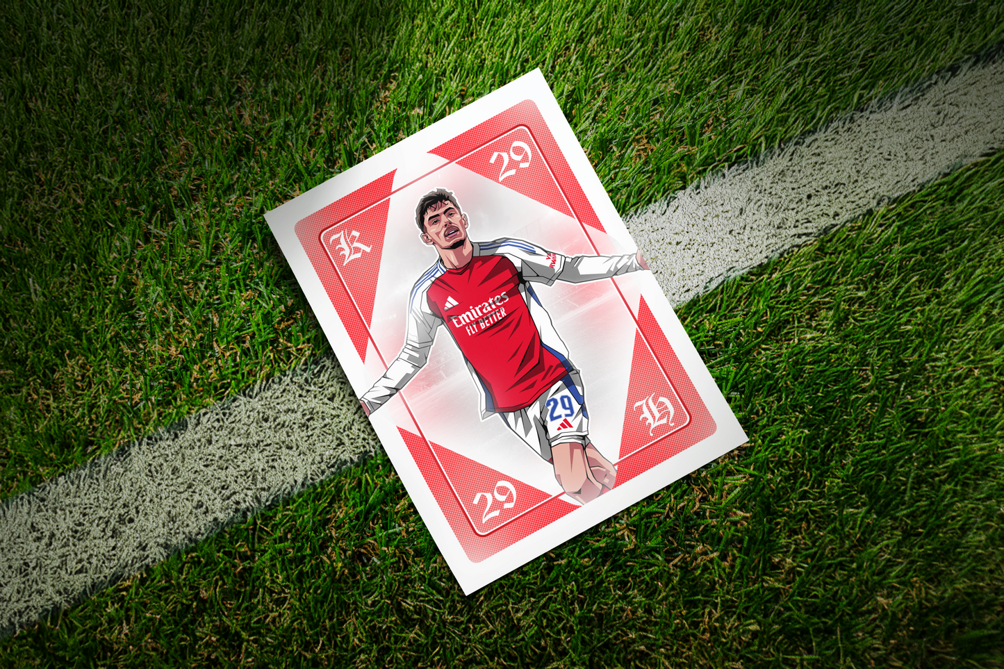 Kai Havertz Playing Card Art Print