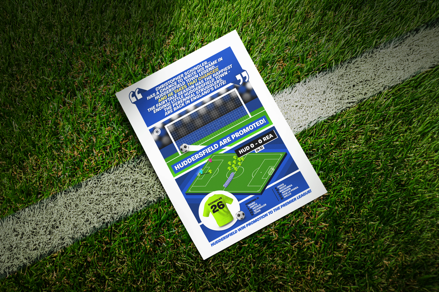 Christopher Schindler Winning Penalty vs Reading | Art Print | 2016/17 Championship Play-Off Final | Huddersfield Town