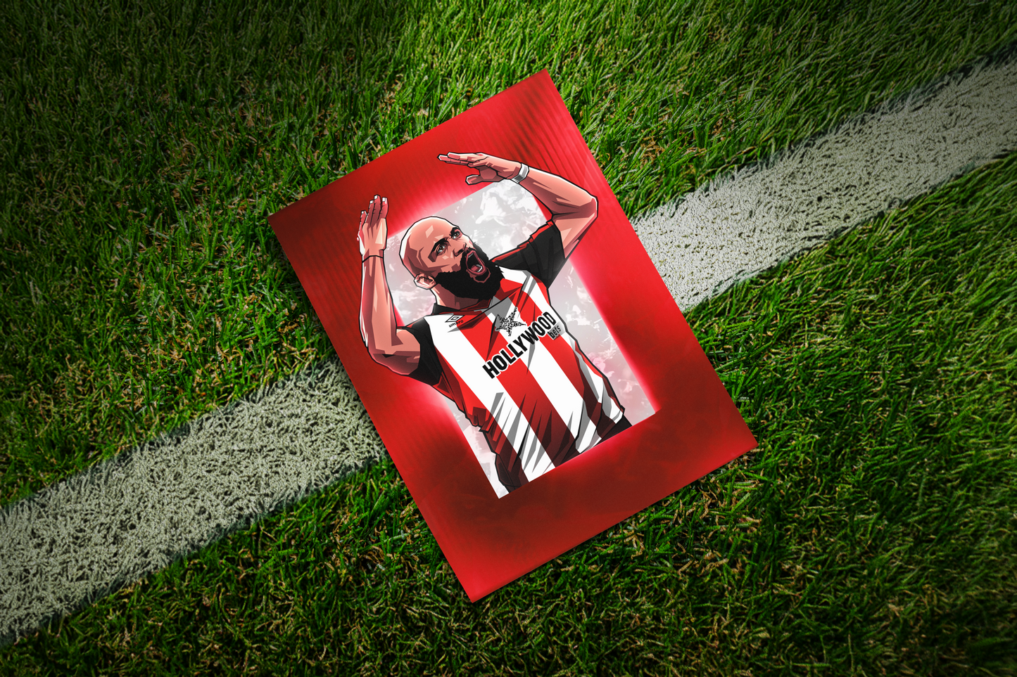 Bryan Mbeumo Glass Art Print