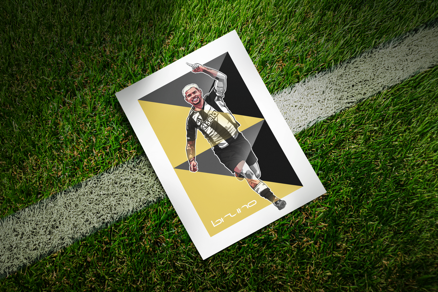 Bruno Guimarães Geometric Art Print