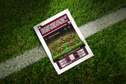Aston Villa 18/19 Team Lineup Art Print