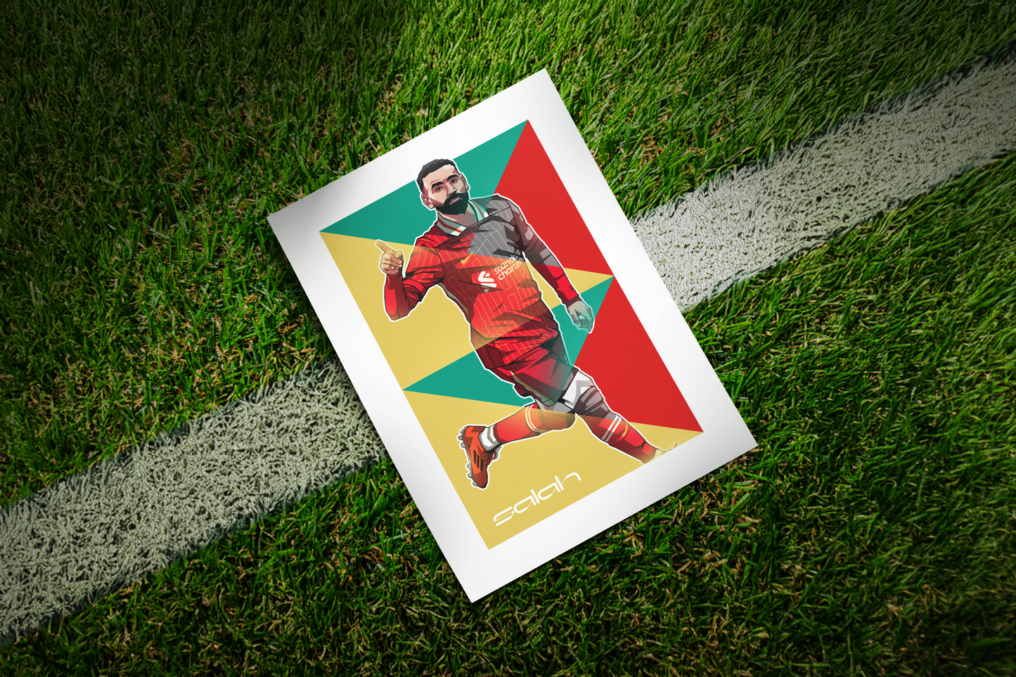 Mohamed Salah Geometric Art Print