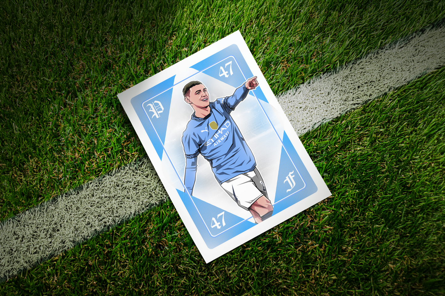 Phil Foden Playing Card Art Print