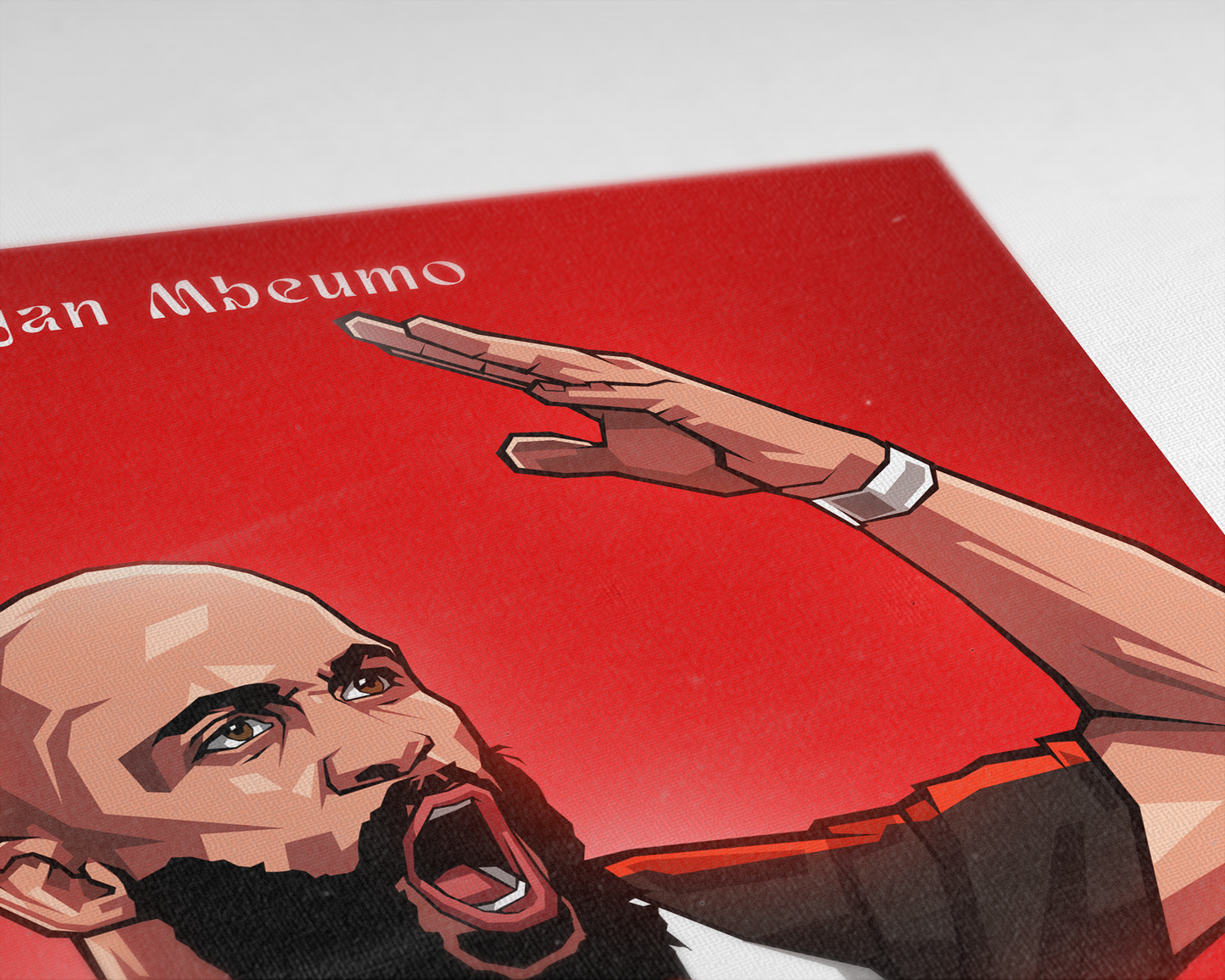 Bryan Mbeumo Gradient Art Print
