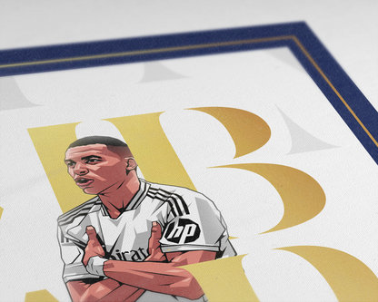 Kylian Mbappé Museum Art Print