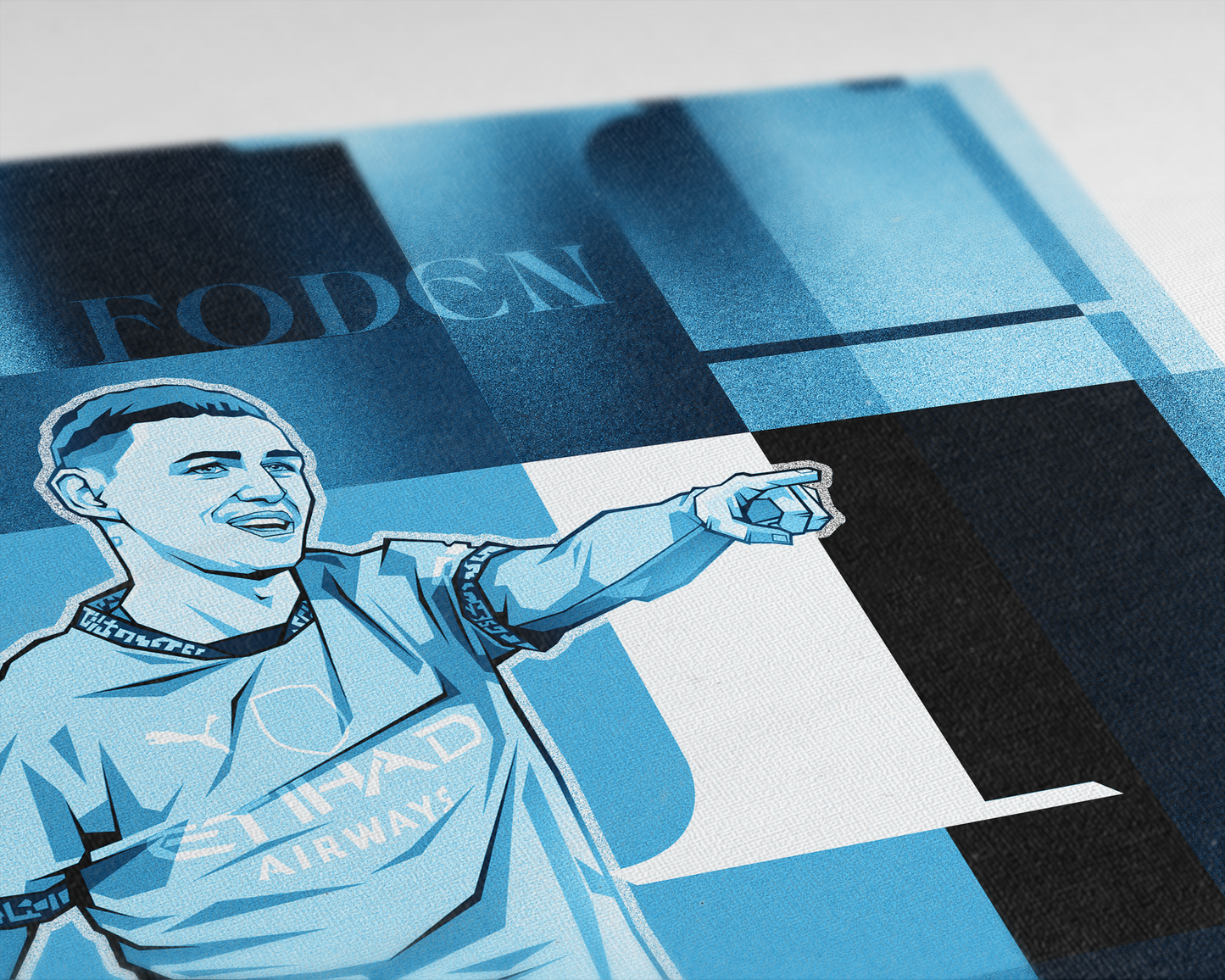 Phil Foden Collage Art Print