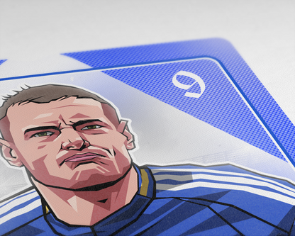 Jamie Vardy Playing Card Art Print
