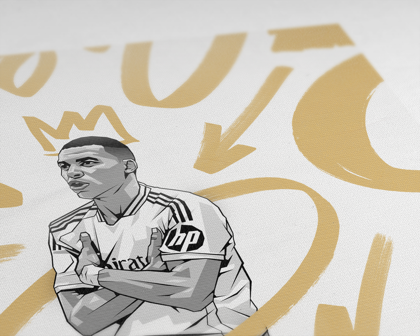 Kylian Mbappé Marker Art Print