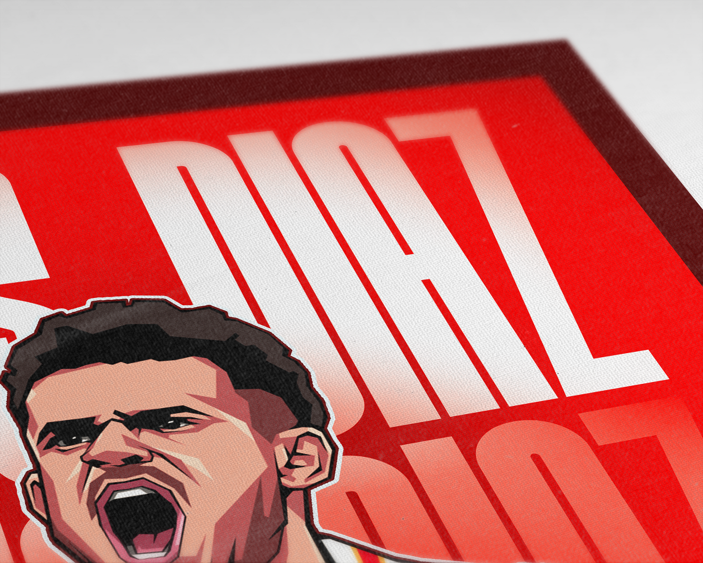 Luis Díaz Glow Art Print
