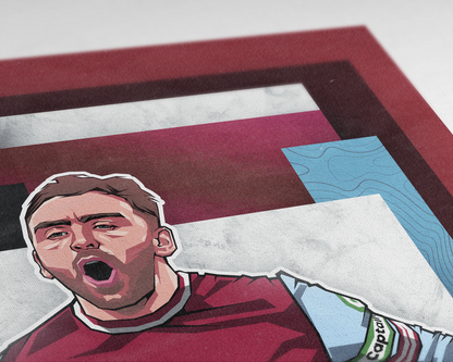 Jarrod Bowen Mosaic Art Print