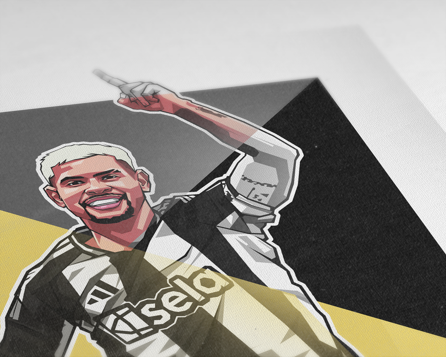 Bruno Guimarães Geometric Art Print