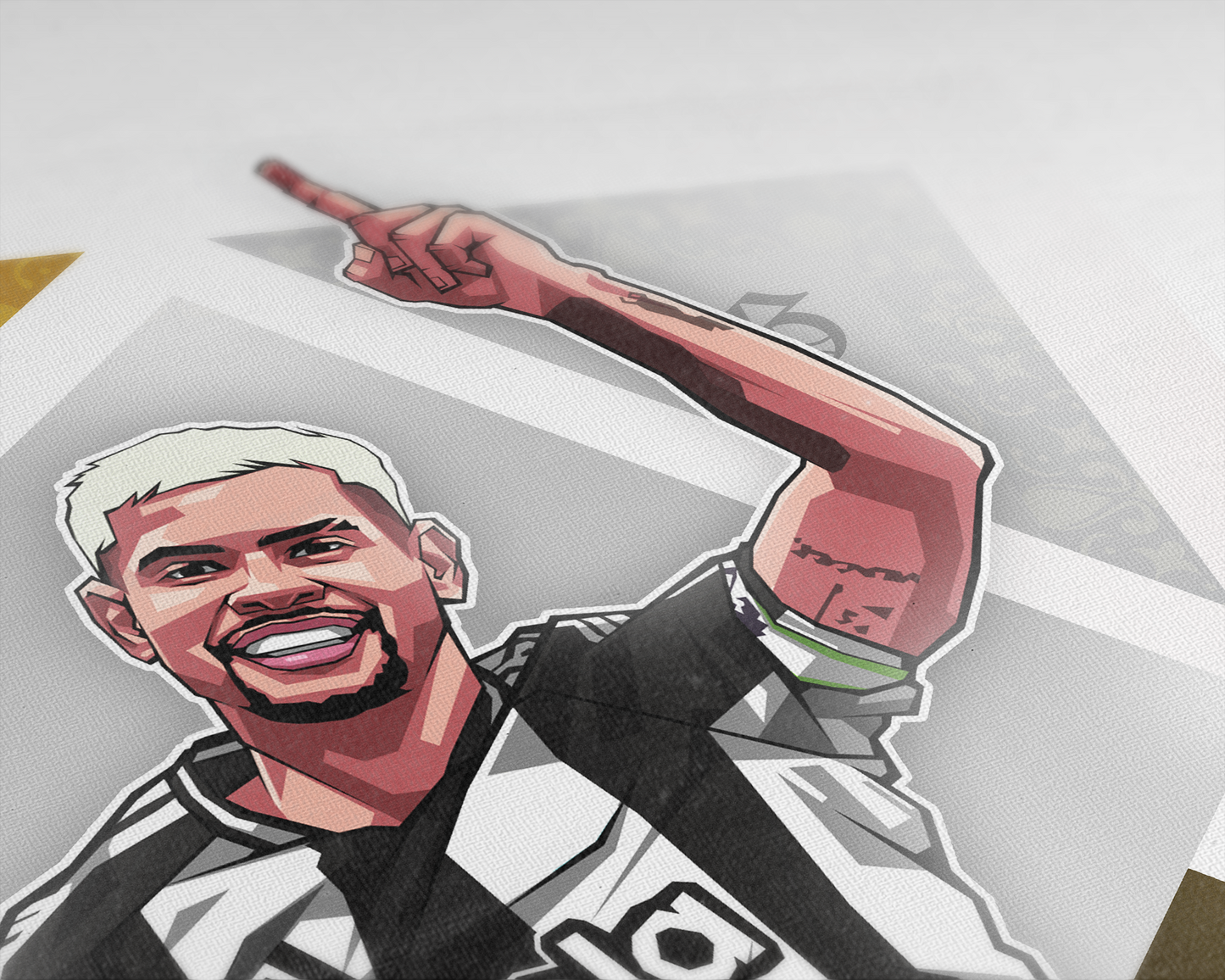 Bruno Guimarães Diamonds Art Print
