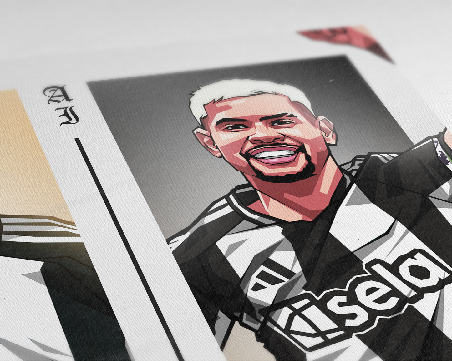 Alexander Isak & Bruno Guimarães Duo Perpendicular Art Print