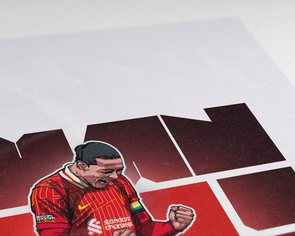 Virgil Van Dijk Cube Art Print