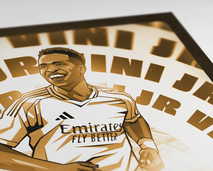 Vinícius Júnior Radial Art Print