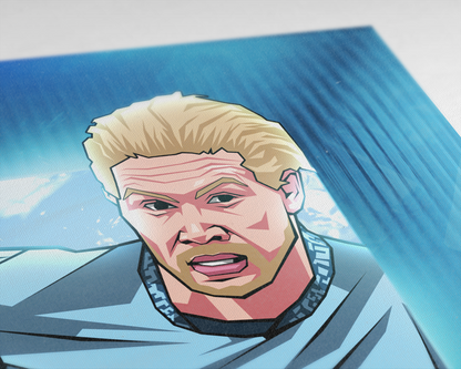 Kevin De Bruyne Glass Art Print