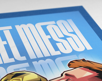 Lionel Messi Glow Art Print