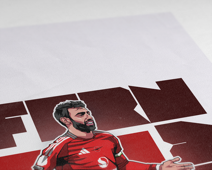 Bruno Fernandes Cube Art Print