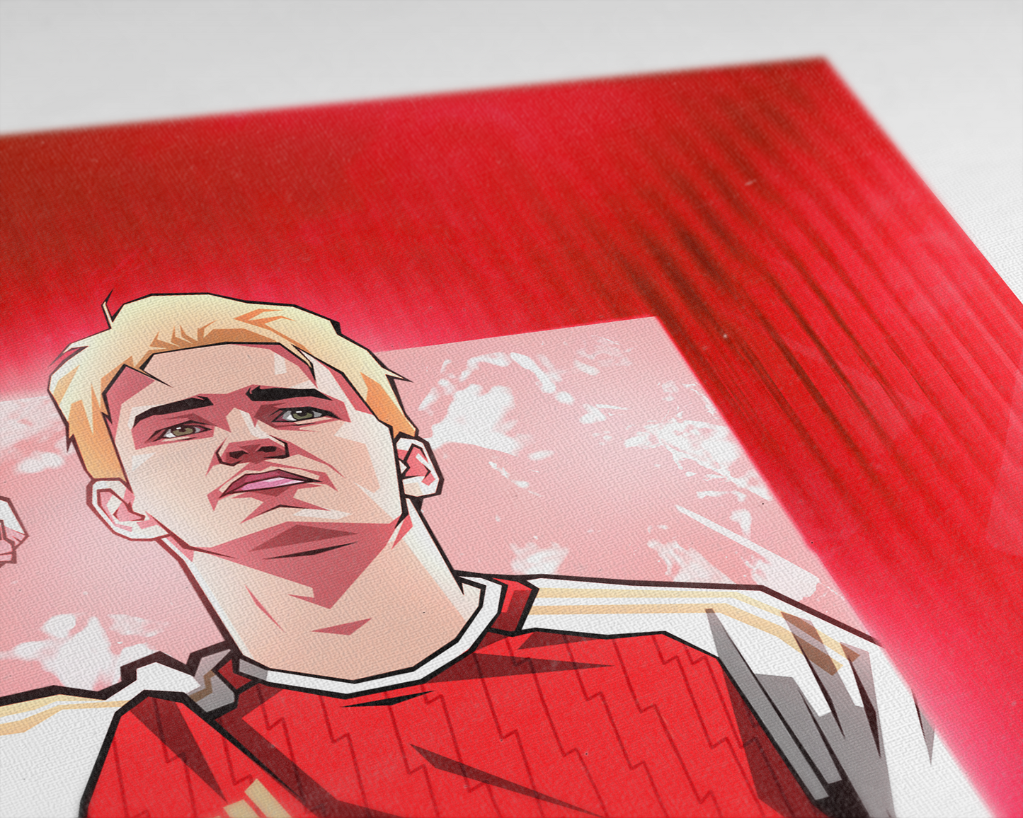 Martin Ødegaard Glass Art Print