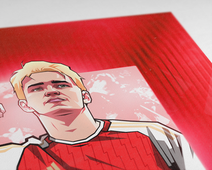 Martin Ødegaard Glass Art Print