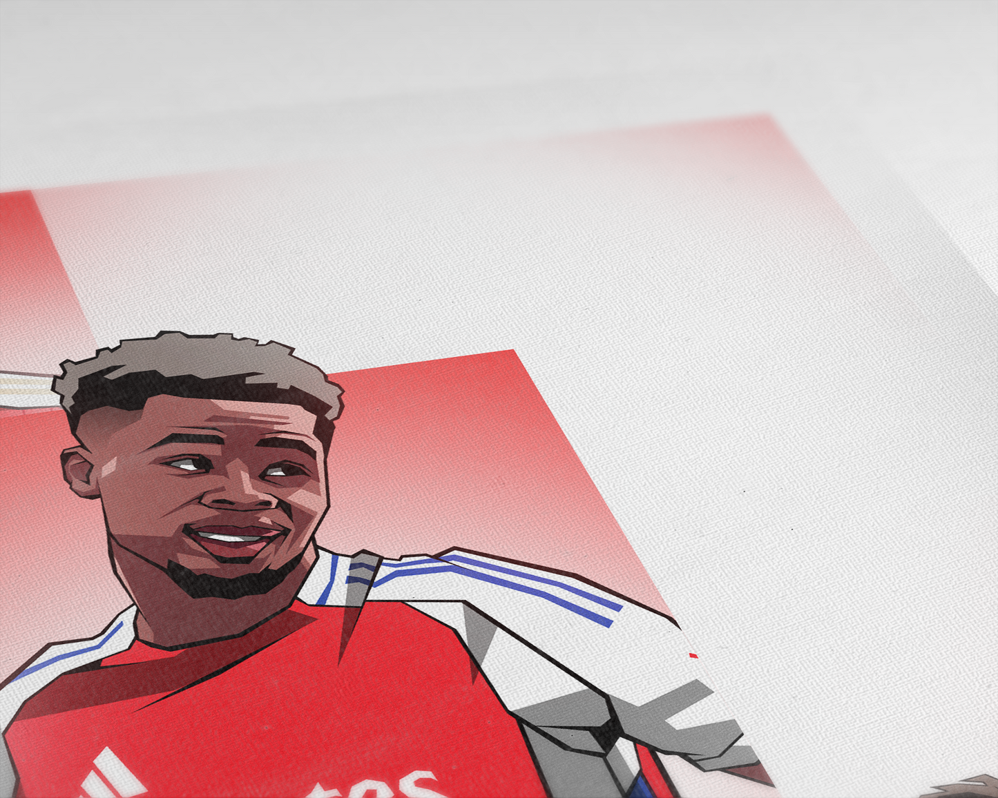 Martin Ødegaard, Bukayo Saka & Kai Havertz Trio Levels Art Print