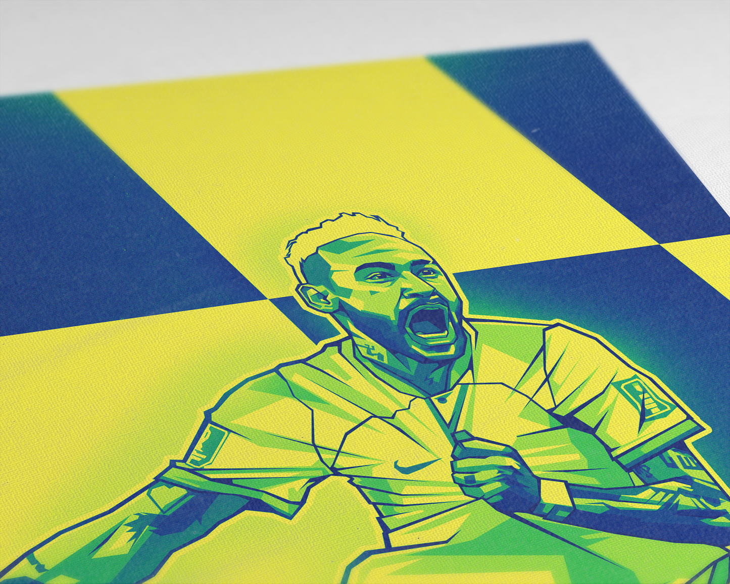 Neymar Jr Sections Art Print