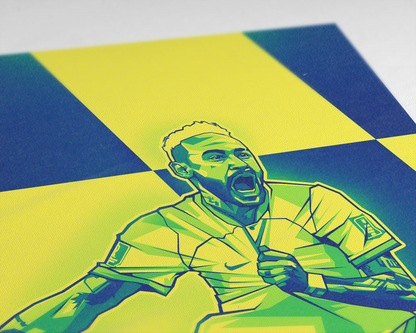 Neymar Jr Sections Art Print