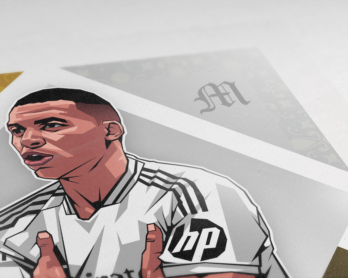 Kylian Mbappé Diamonds Art Print