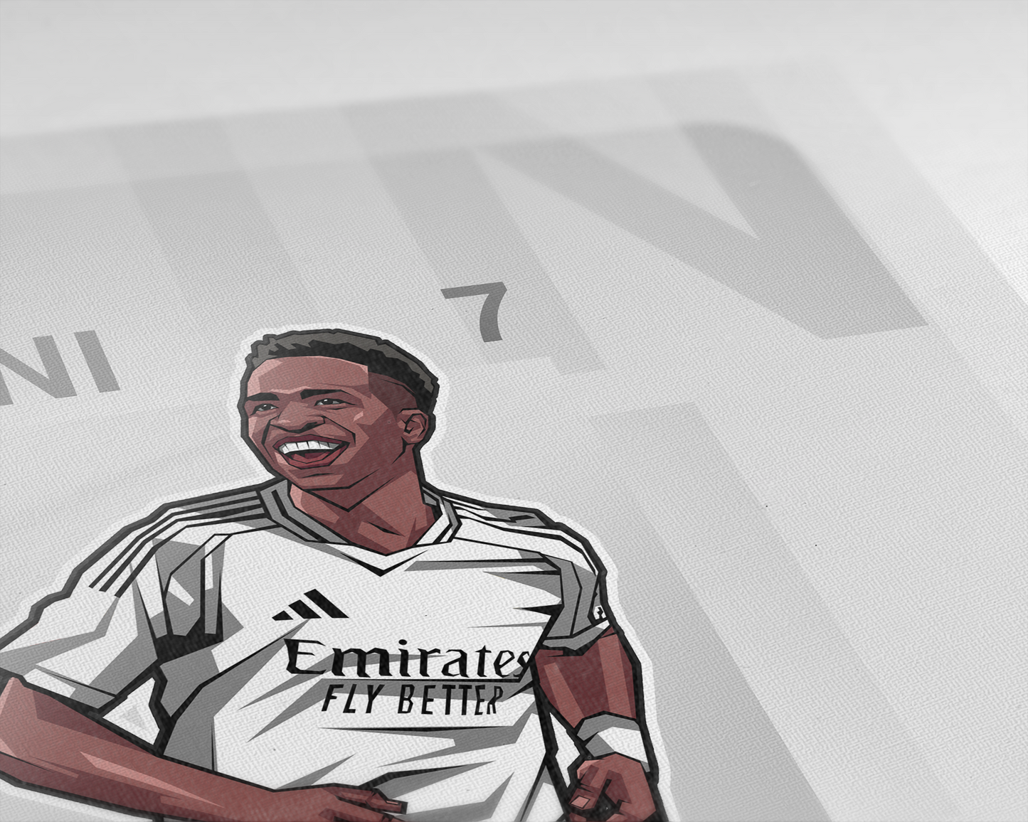 Vinícius Júnior Repeat Art Print