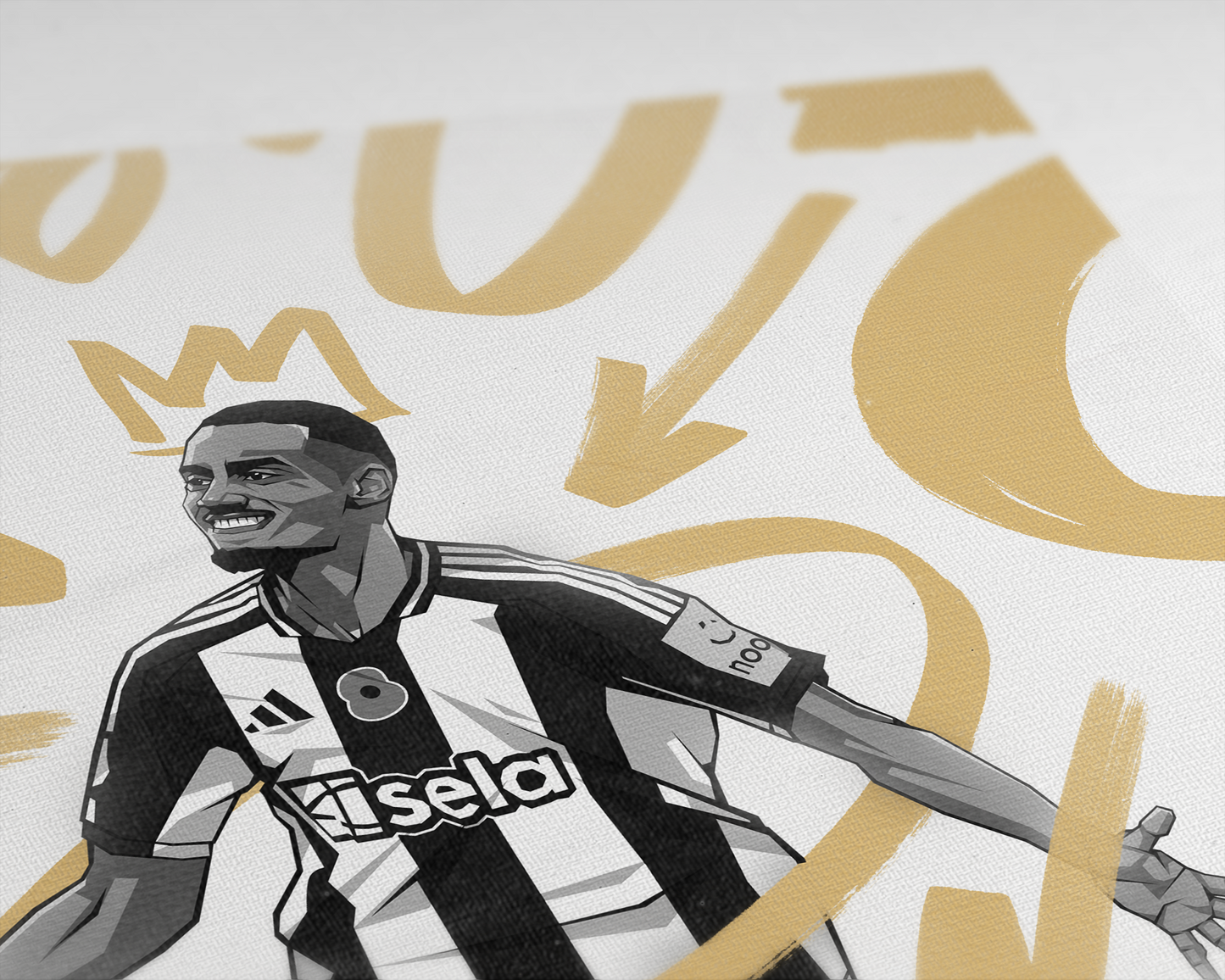 Alexander Isak Marker Art Print