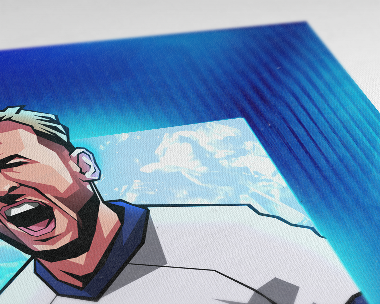 Harry Kane Glass Art Print