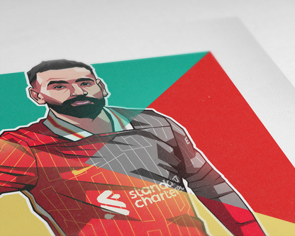 Mohamed Salah Geometric Art Print