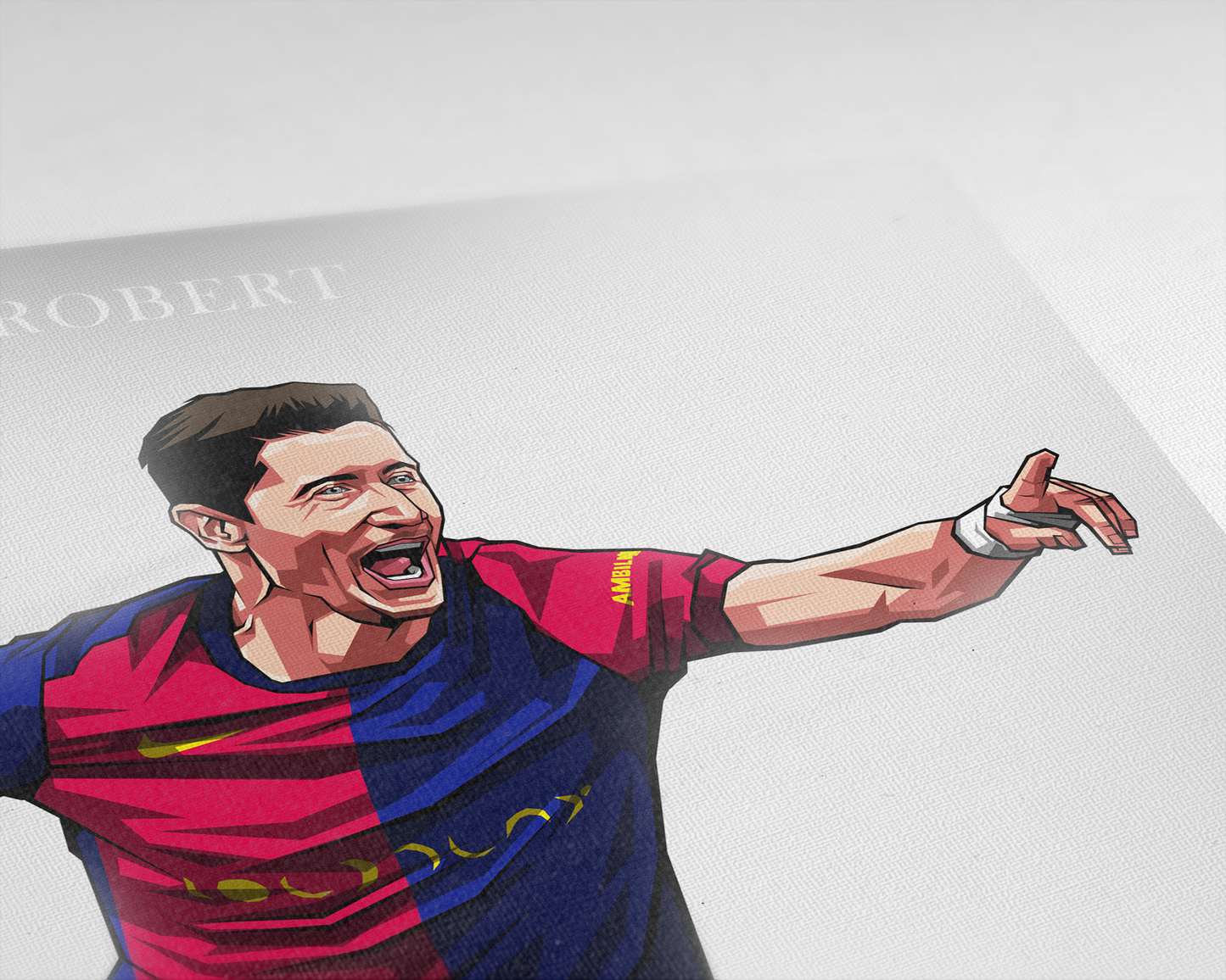 Robert Lewandowski Clean Art Print