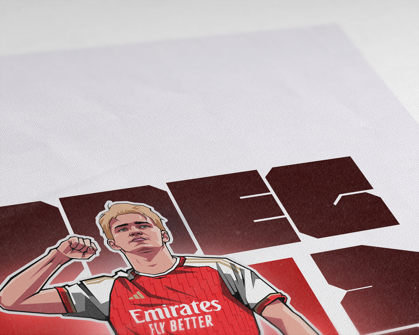 Martin Ødegaard Cube Art Print