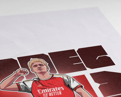 Martin Ødegaard Cube Art Print