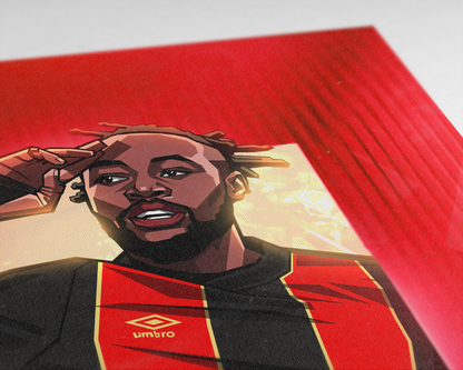 Antoine Semenyo Glass Art Print