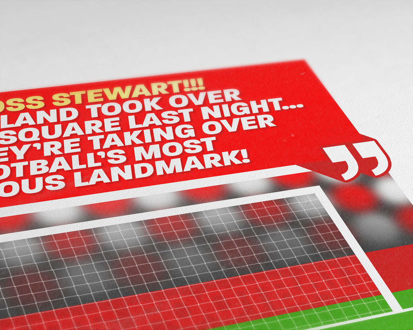 Ross Stewart GOAL vs Wycombe | Art Print | 2021/22 League One Play-Off Final | Sunderland