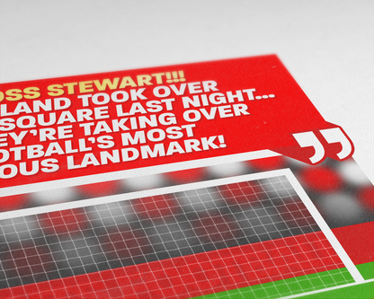 Ross Stewart GOAL vs Wycombe | Art Print | 2021/22 League One Play-Off Final | Sunderland