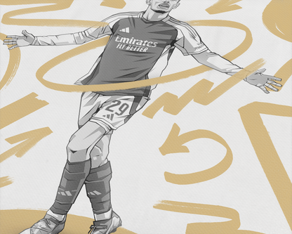 Kai Havertz Marker Art Print