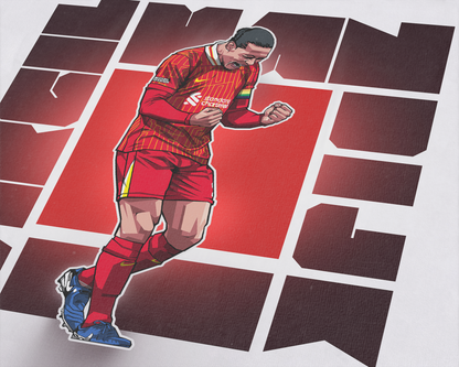 Virgil Van Dijk Cube Art Print