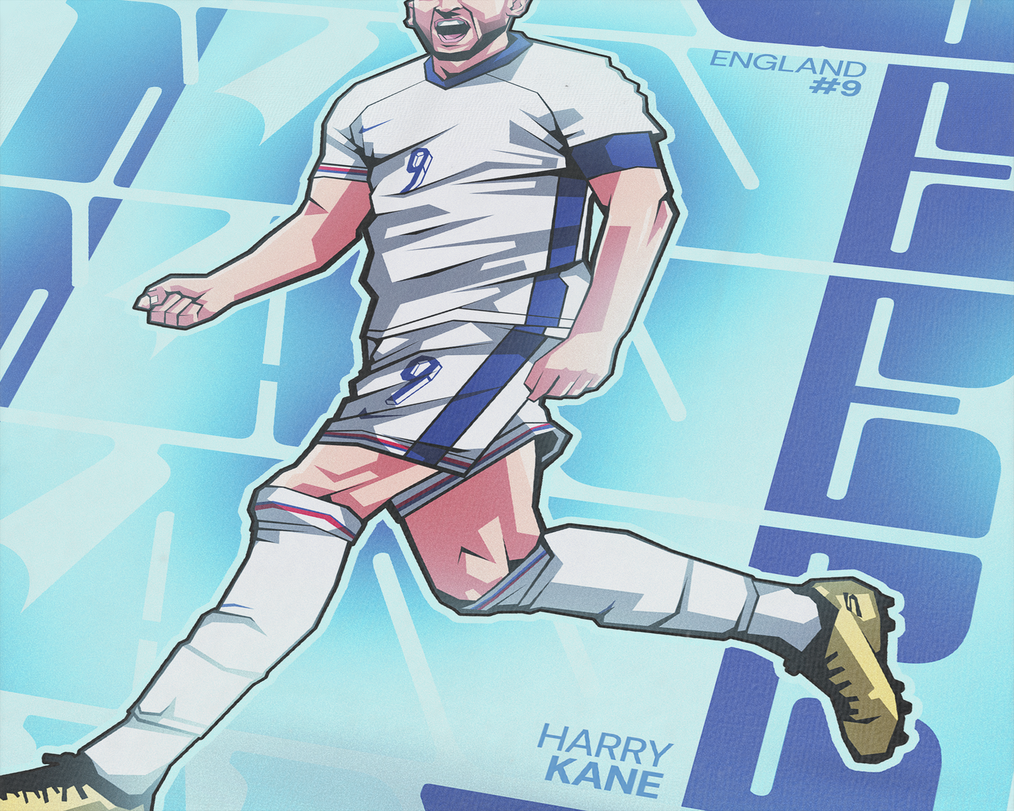 Harry Kane Futuristic Art Print