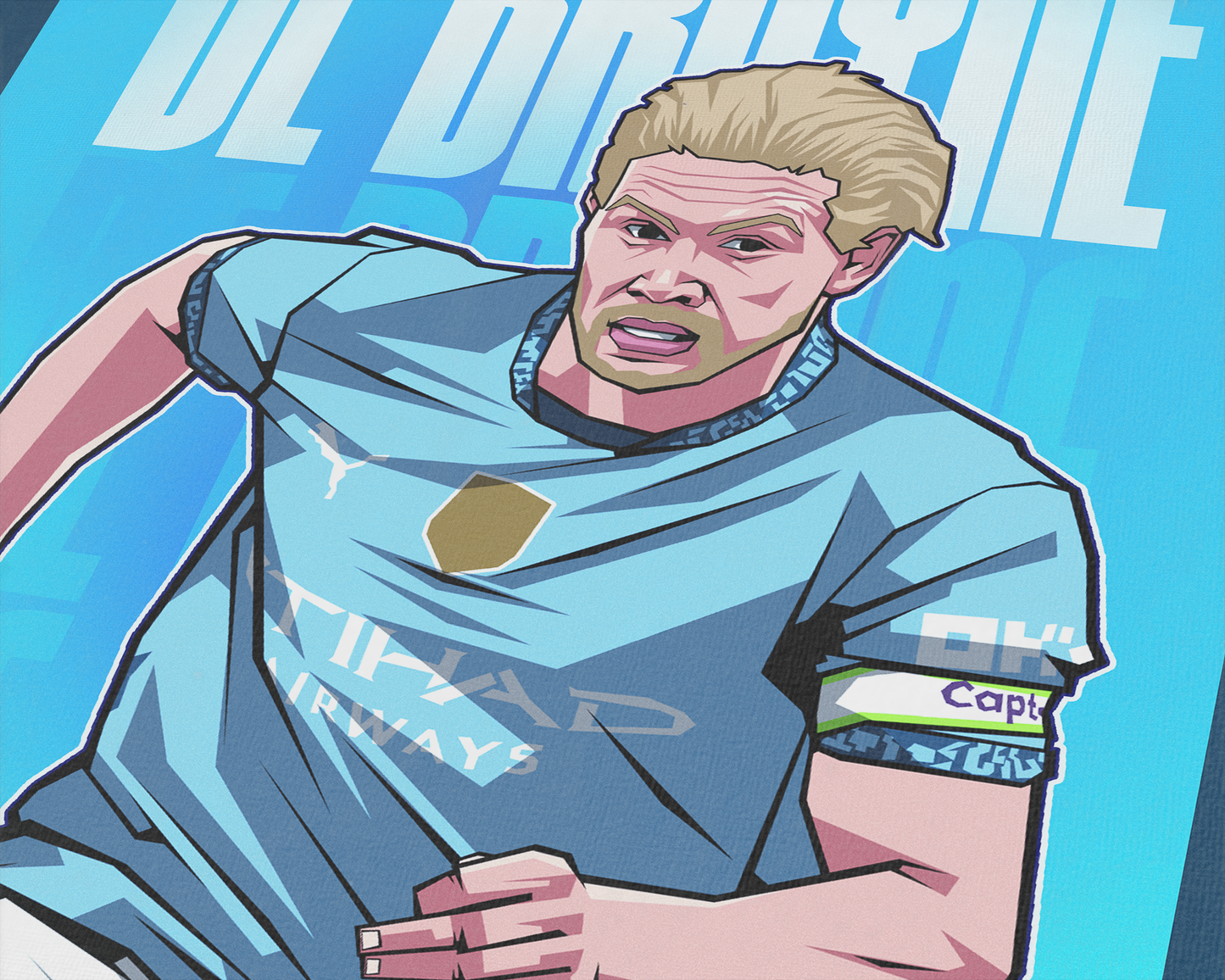 Kevin De Bruyne Glow Art Print